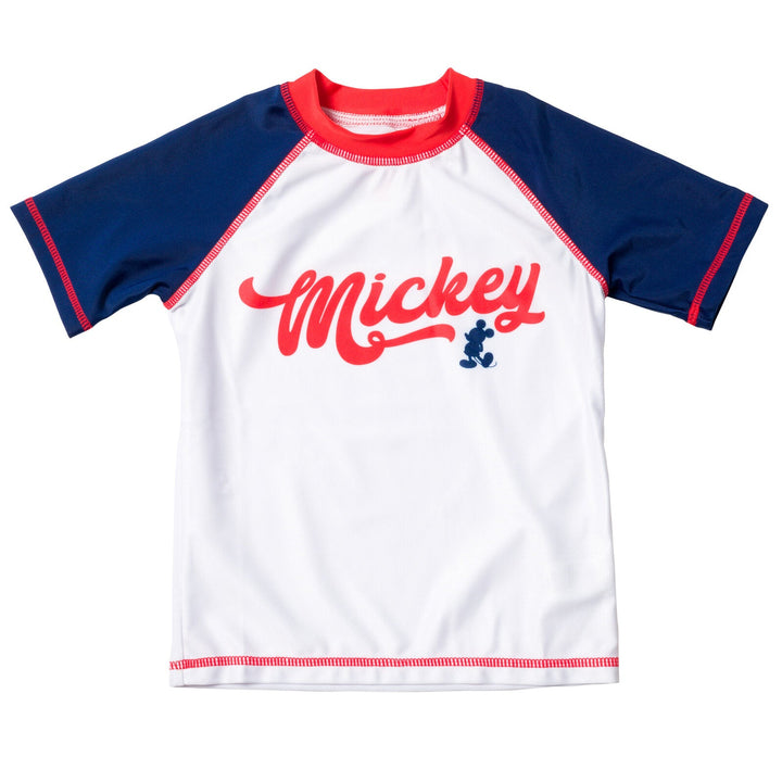 Disney Mickey Mouse Rash Guard Swim Shirt - imagikids