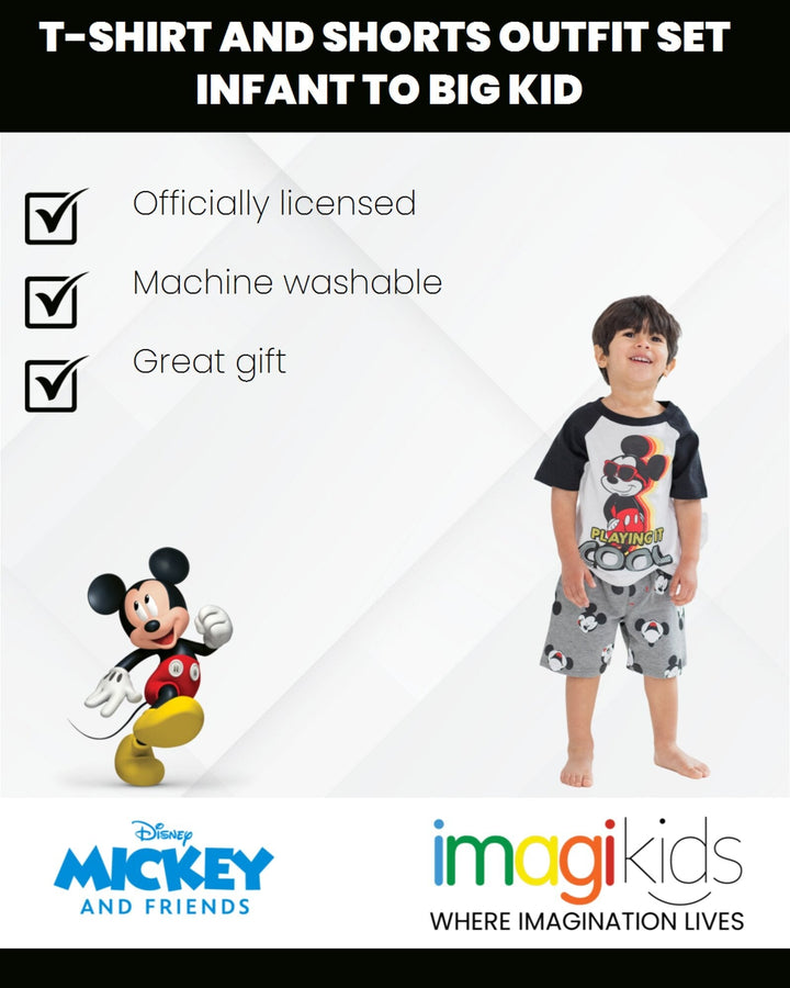 Disney Mickey Mouse T-Shirt and Shorts Outfit Set - imagikids