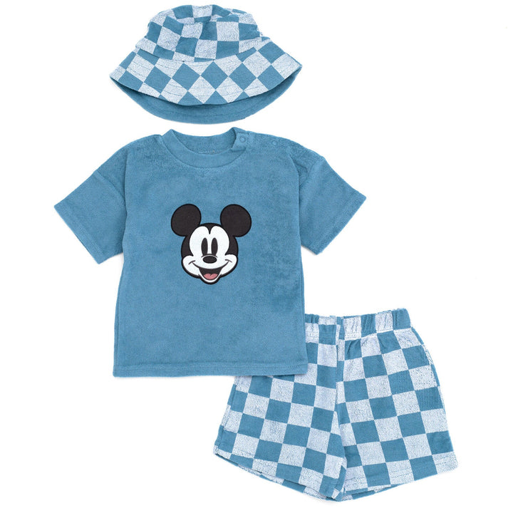 Disney Mickey Mouse T-Shirt Shorts and Hat 3 Piece Set - imagikids