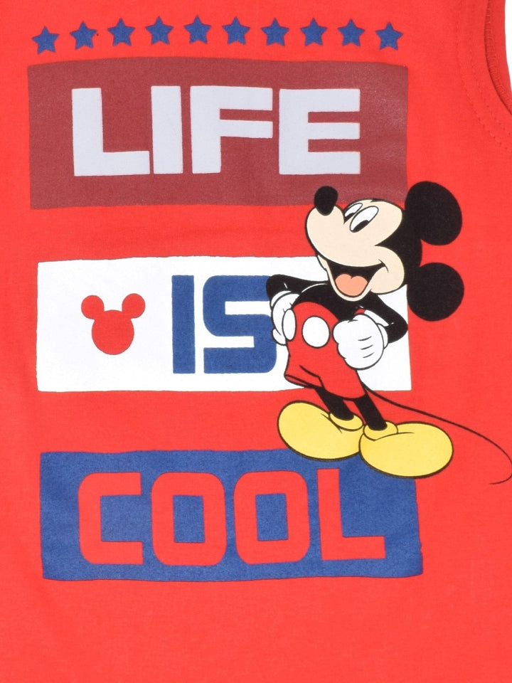 Disney Mickey Mouse Tank Top and Mesh Shorts - imagikids