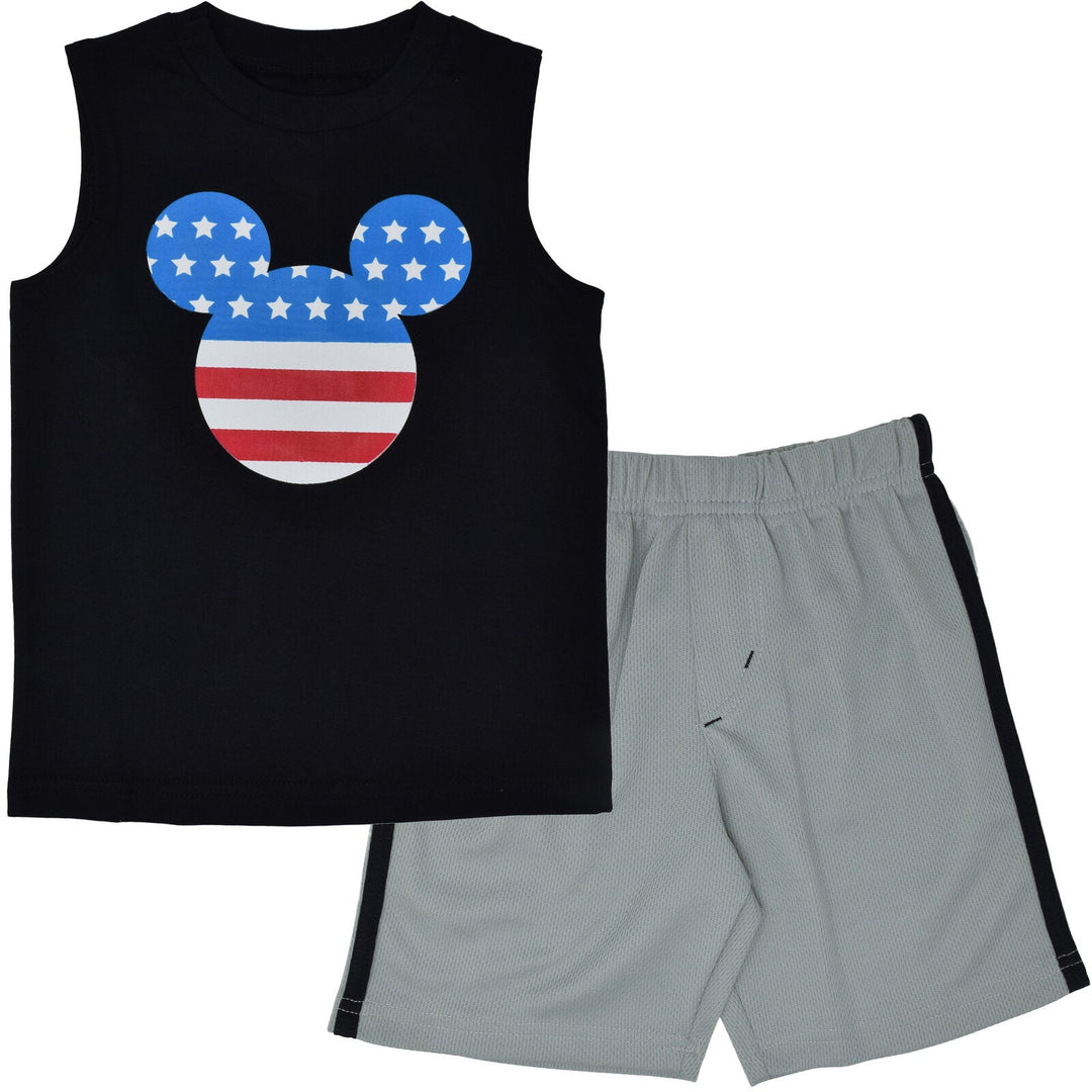 Disney Mickey Mouse Tank Top and Mesh Shorts - imagikids