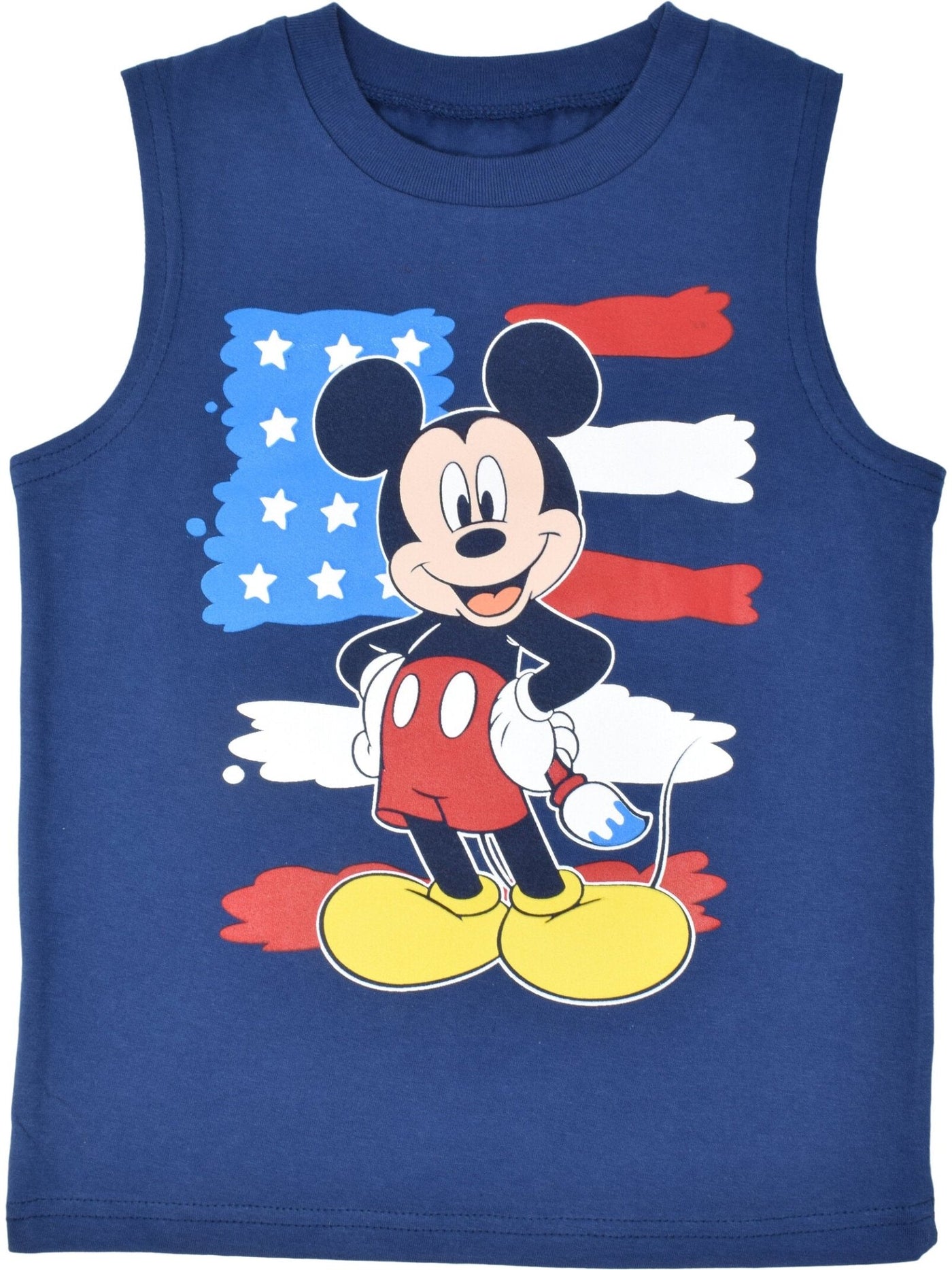 Disney Mickey Mouse Tank Top Shirt & Breathable Mesh Shorts - imagikids