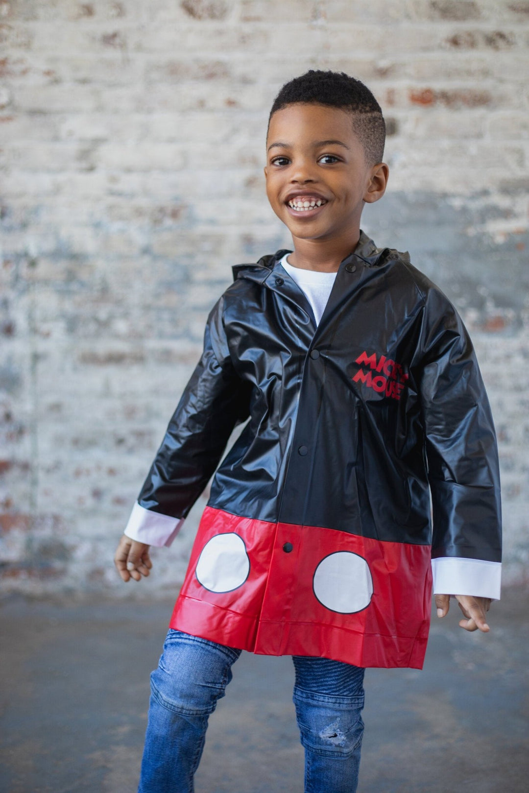 Disney Mickey Mouse Waterproof Hooded Rain Jacket Coat - imagikids