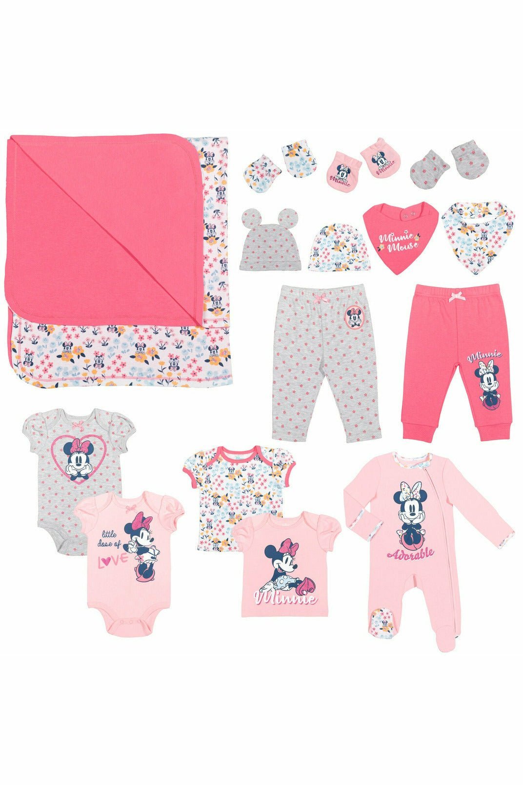 Disney Minnie Mouse 15 Piece Layette Set - imagikids