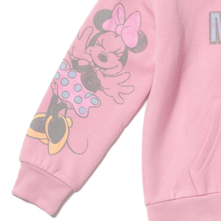 Disney Minnie Mouse Fleece Pullover Hoodie and Pants Outfit Set Infant to Toddler - imagikids