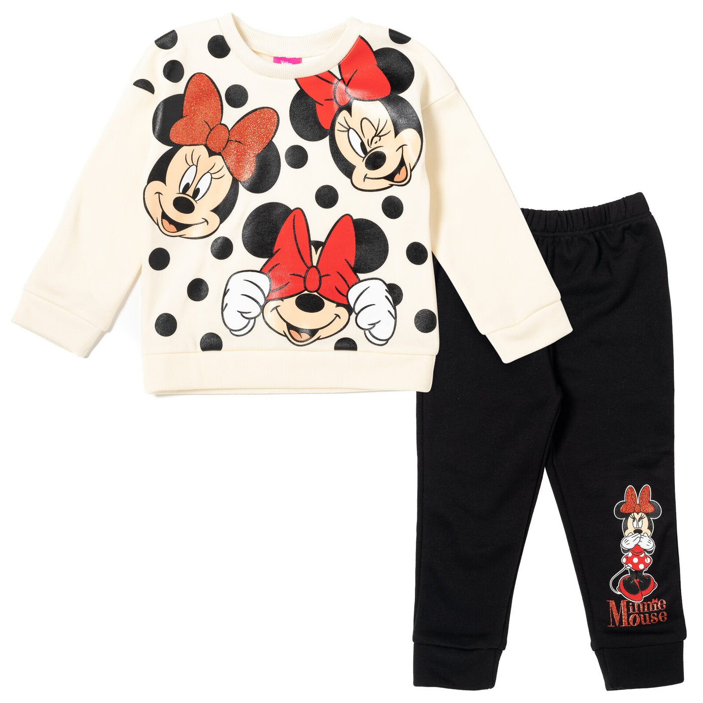Disney Minnie Mouse Fleece Pullover Sweatshirt and Pants Set - imagikids