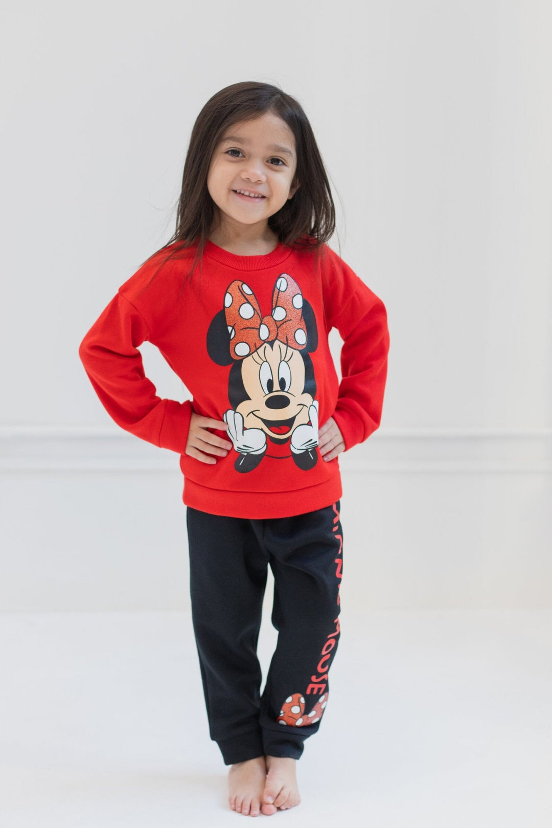 Disney Minnie Mouse Fleece Pullover Sweatshirt and Pants Set - imagikids