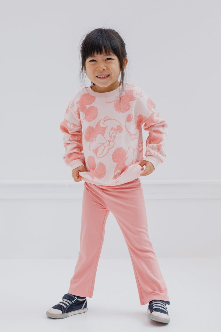 Disney Minnie Mouse Fleece Sweatshirt and Leggings Outfit Set - imagikids