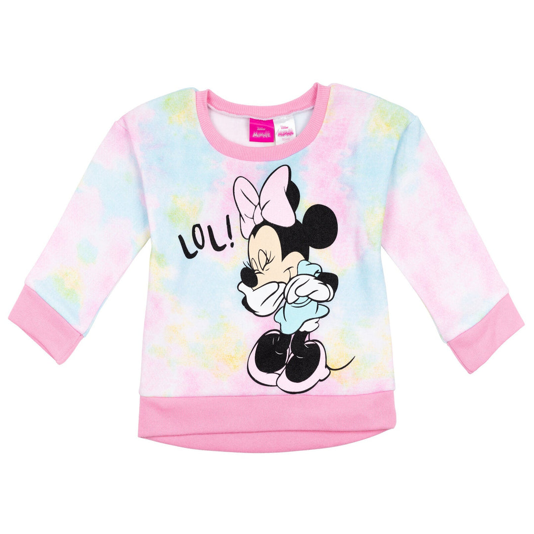 Disney Minnie Mouse Fleece Sweatshirt and Leggings Outfit Set - imagikids