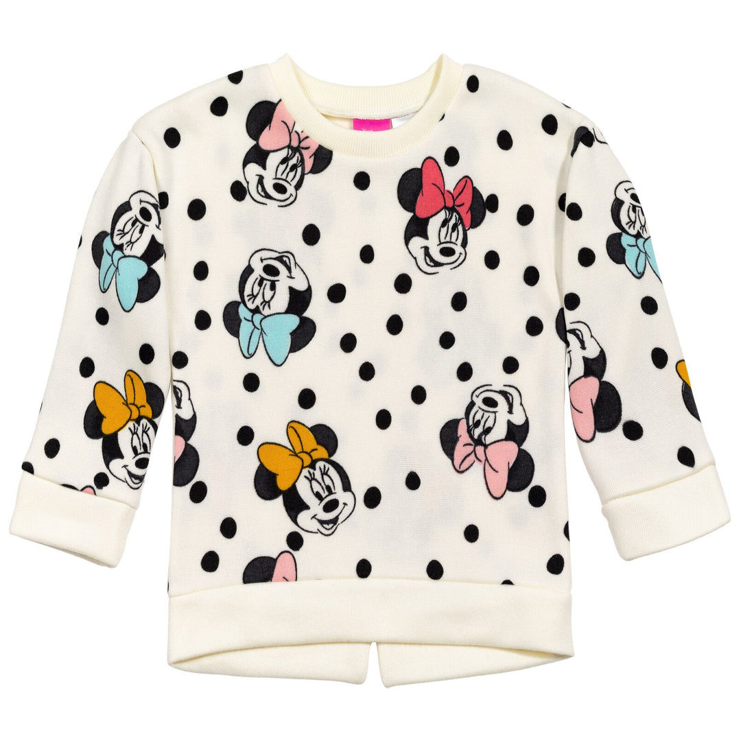 Disney Minnie Mouse Fleece Sweatshirt and Leggings Outfit Set - imagikids