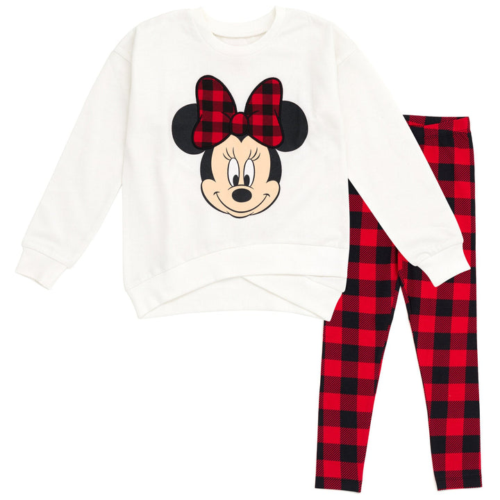 Disney Minnie Mouse Fleece Sweatshirt and Leggings Outfit Set - imagikids