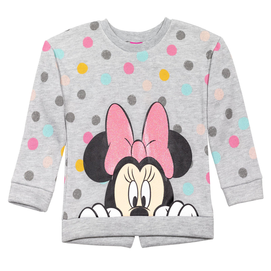 Disney Minnie Mouse Fleece Sweatshirt and Leggings Outfit Set - imagikids