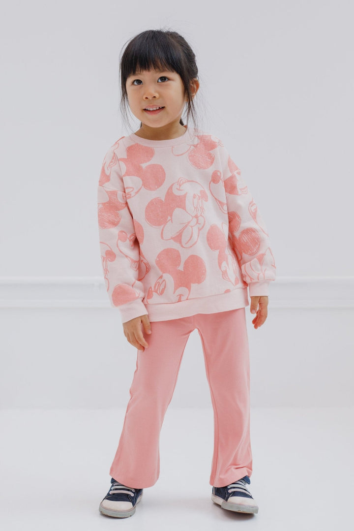 Disney Minnie Mouse Fleece Sweatshirt and Leggings Outfit Set - imagikids