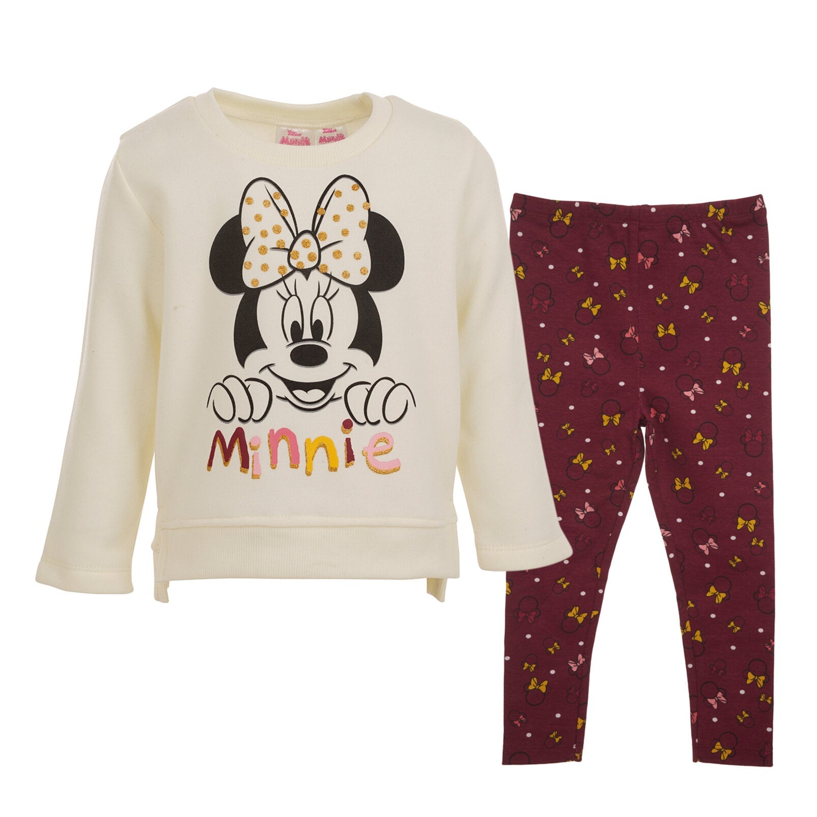 Disney Minnie Mouse Fleece Sweatshirt and Leggings Outfit Set ...