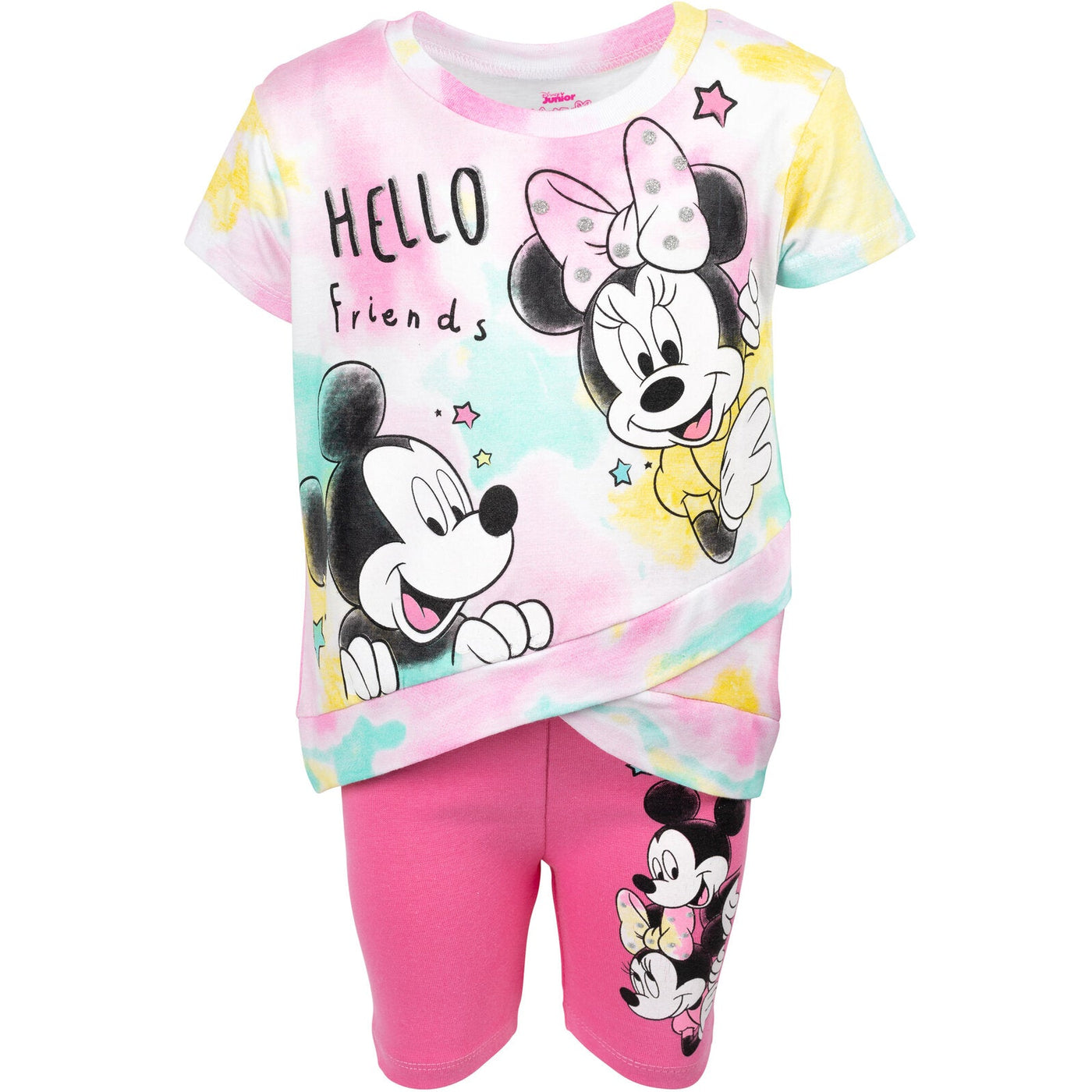 Disney Minnie Mouse Mickey Mouse T-Shirt and Shorts Outfit Set ...