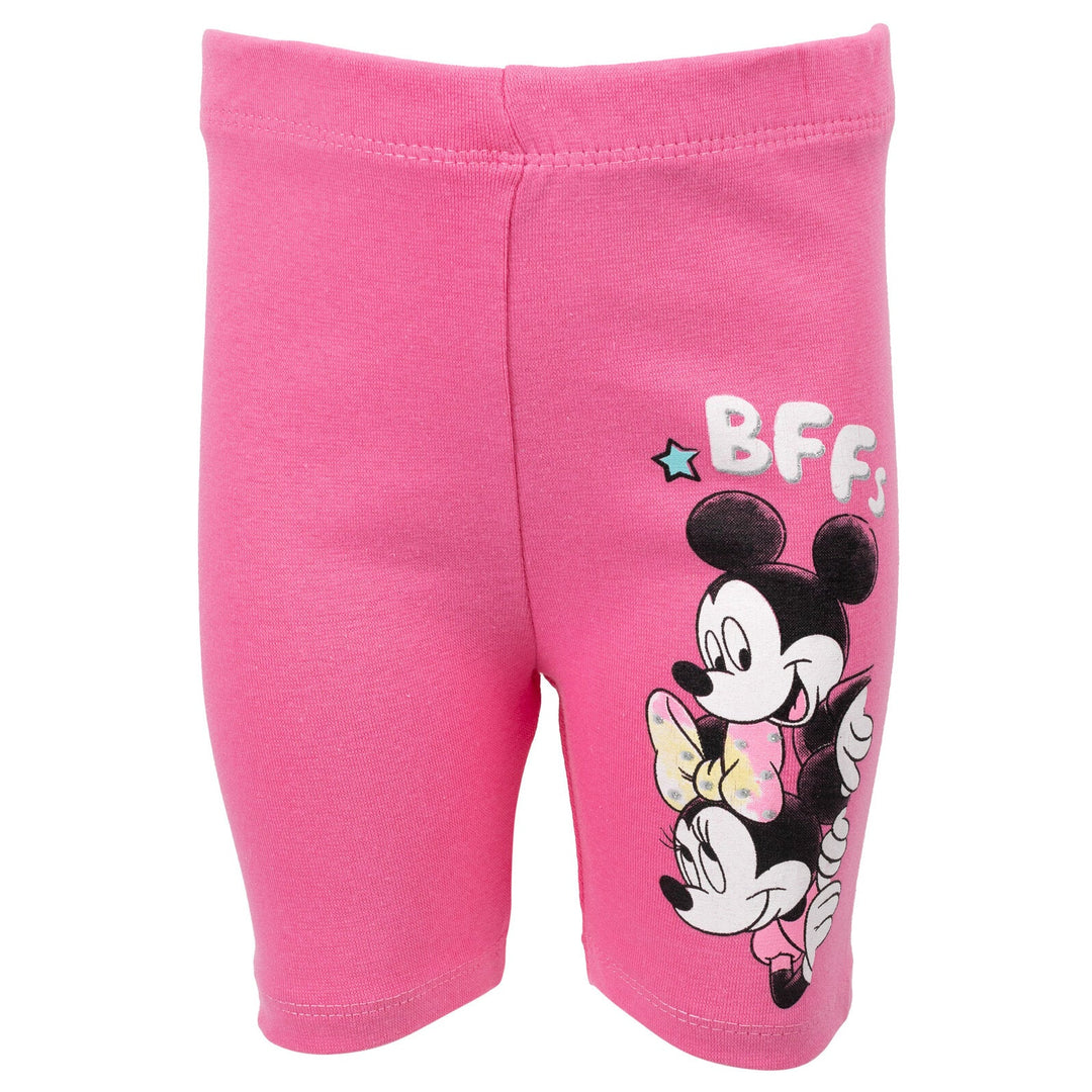 Disney Minnie Mouse Mickey Mouse T-Shirt and Shorts Outfit Set - imagikids