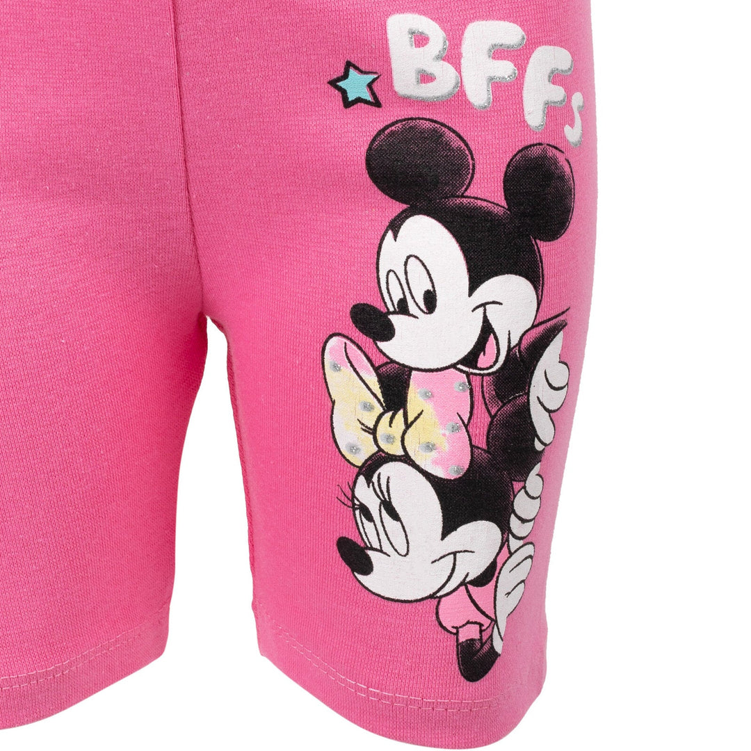 Disney Minnie Mouse Mickey Mouse T-Shirt and Shorts Outfit Set - imagikids