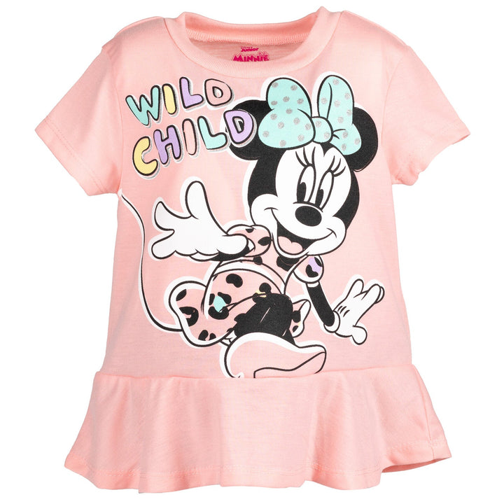 Disney Minnie Mouse Mickey Mouse T-Shirt and Shorts Outfit Set - imagikids