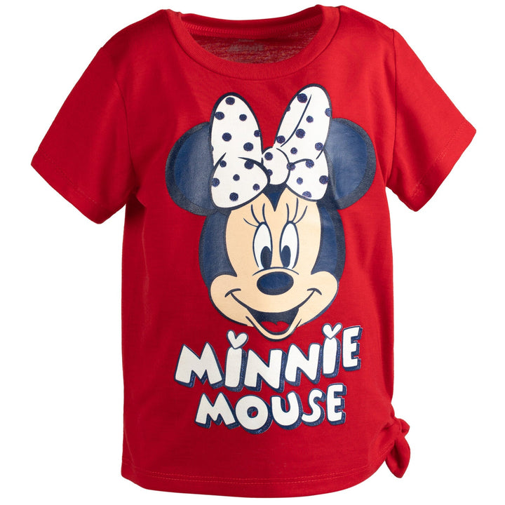 Disney Minnie Mouse Mickey Mouse T-Shirt and Shorts Outfit Set - imagikids