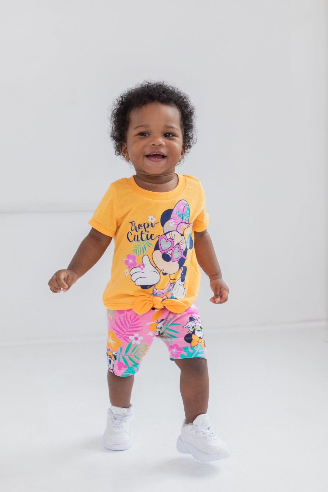 Disney Minnie Mouse Mickey Mouse T-Shirt and Shorts Outfit Set - imagikids