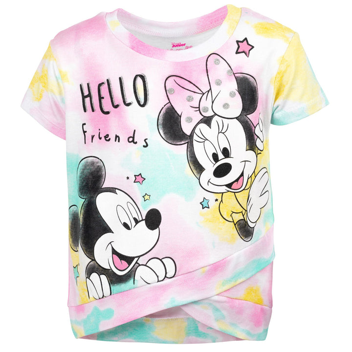 Disney Minnie Mouse Mickey Mouse T-Shirt and Shorts Outfit Set - imagikids