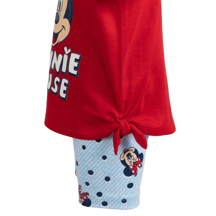 Disney Minnie Mouse Mickey Mouse T-Shirt and Shorts Outfit Set - imagikids