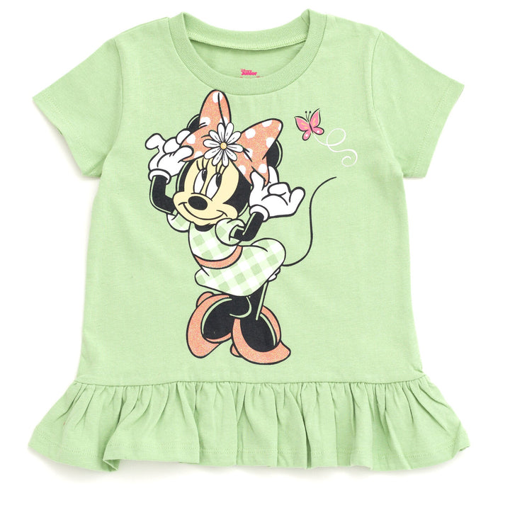 Disney Minnie Mouse Peplum T-Shirt and Leggings Outfit Set - imagikids