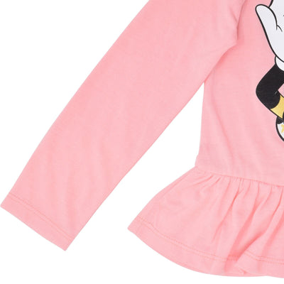 Disney Minnie Mouse Peplum T-Shirt and Leggings Outfit Set - imagikids
