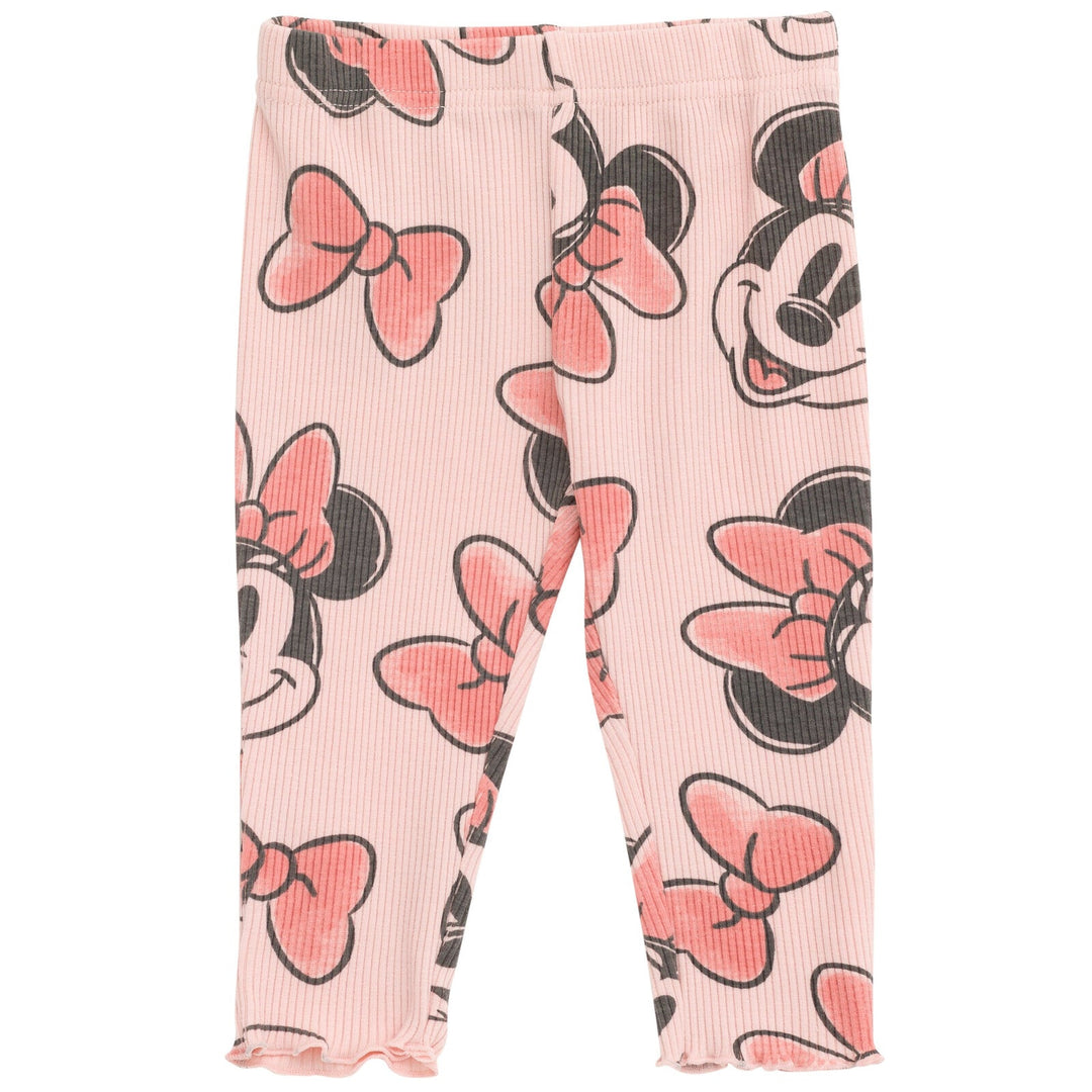 Disney Minnie Mouse Peplum T-Shirt and Pants Outfit Set - imagikids