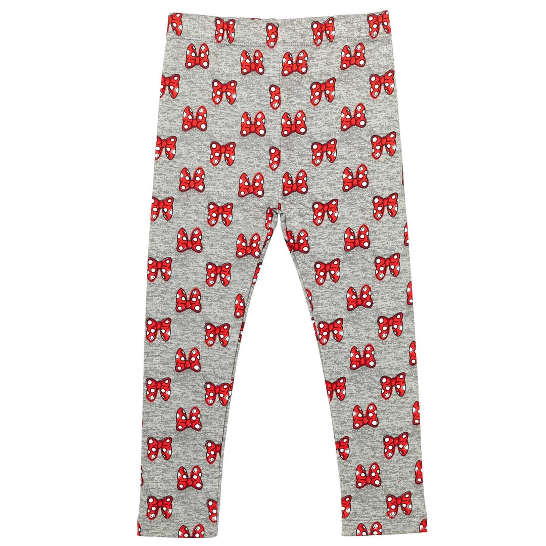 Disney Minnie Mouse Peplum T-Shirt Leggings and Scrunchie 3 Piece Outfit Set - imagikids