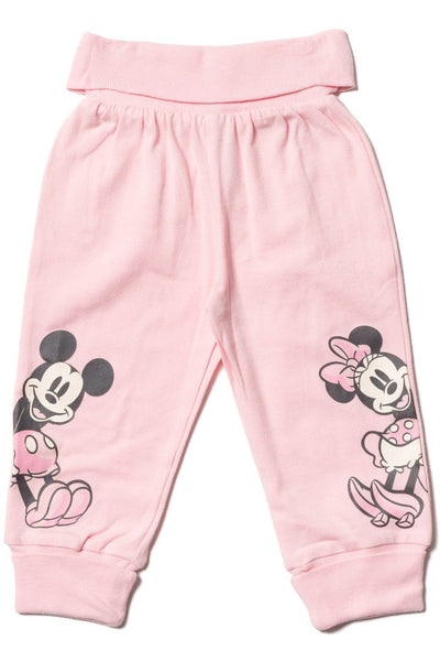 Disney Minnie Mouse Princess Little Mermaid Cinderella Belle Jasmine Baby Girls 2 Pack Pants Newborn to Infant - imagikids