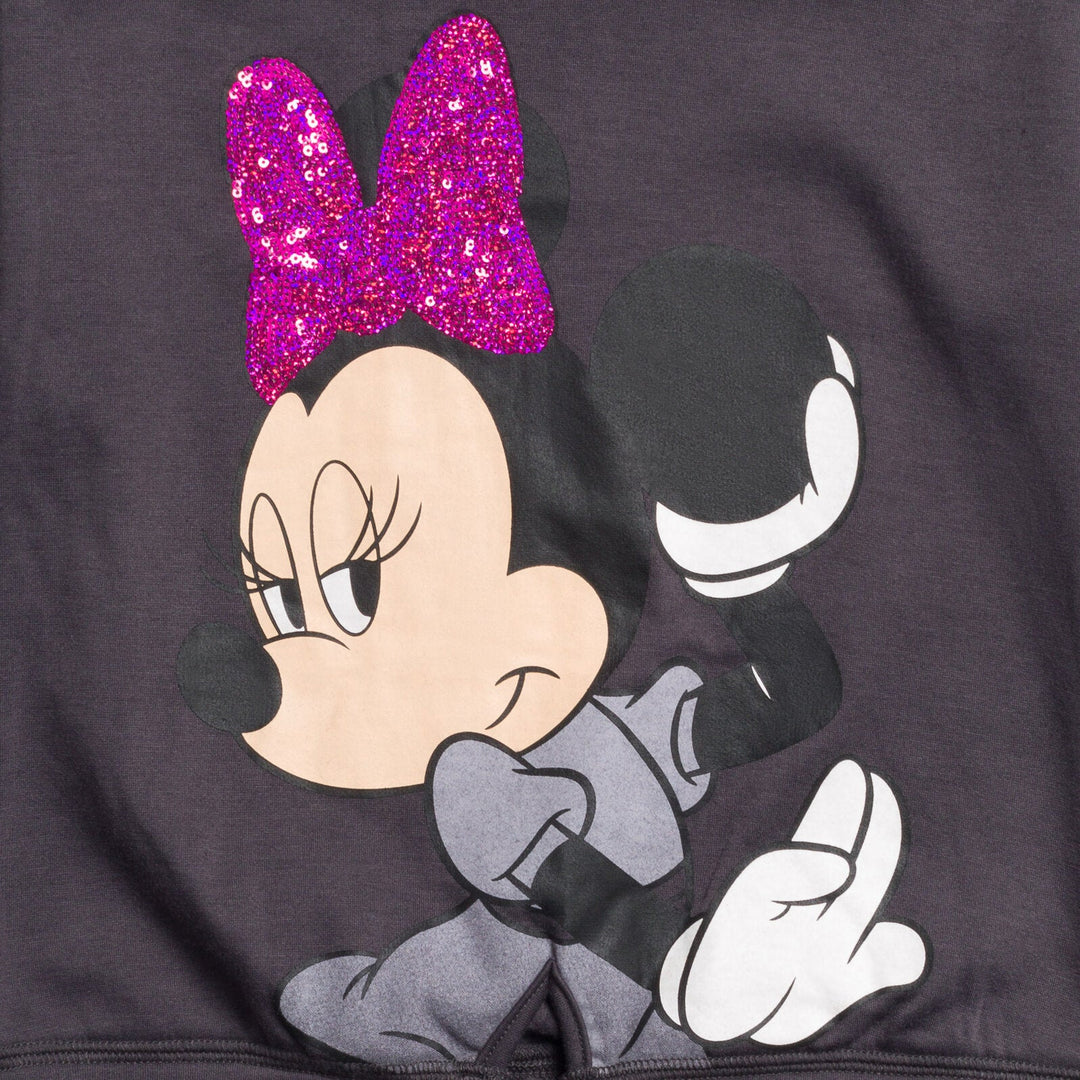 Disney Minnie Mouse Pullover Fleece Hoodie and Leggings Outfit Set - imagikids