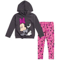 Disney Minnie Mouse Pullover Fleece Hoodie and Leggings Outfit Set