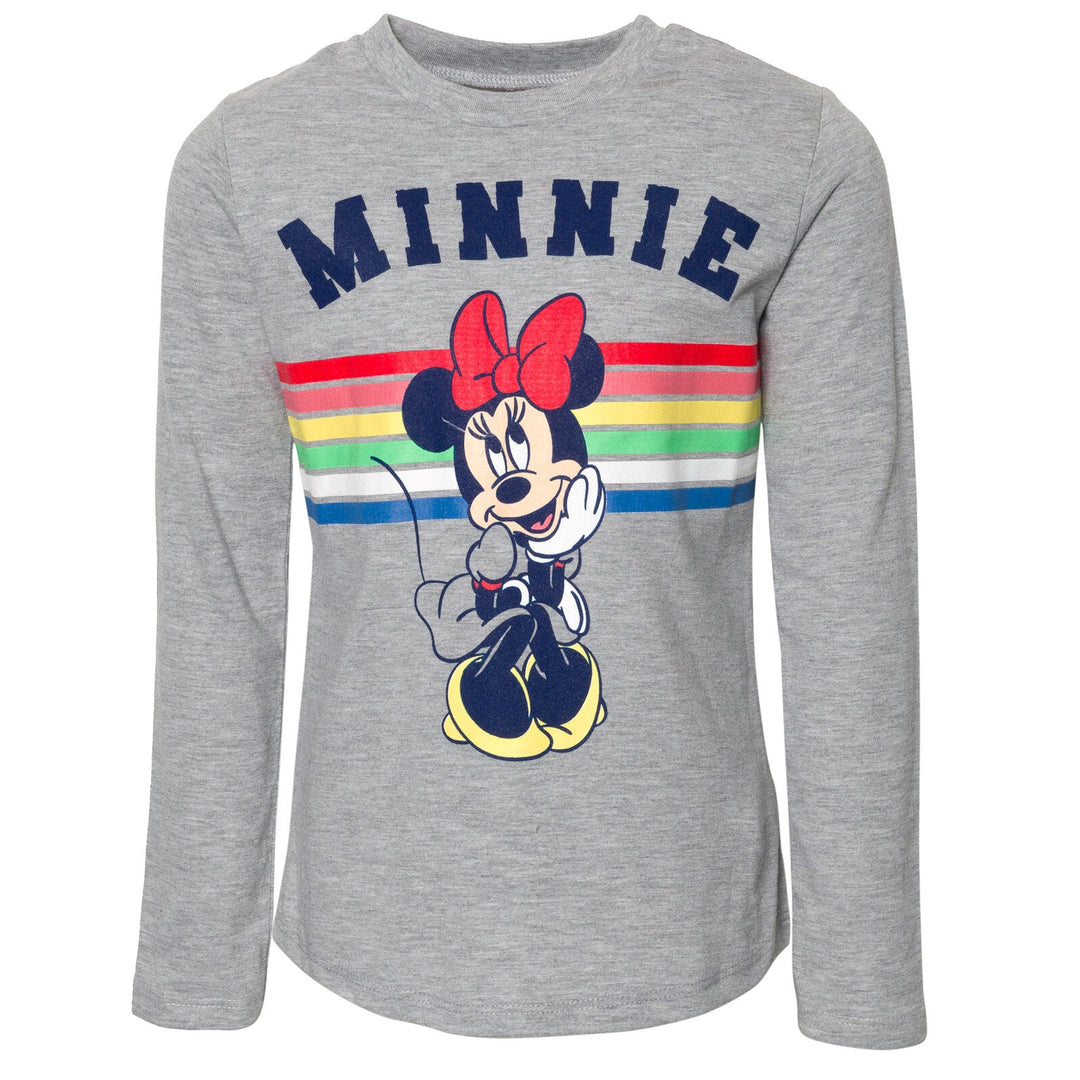 Disney Minnie Mouse Pullover Fleece Hoodie T-Shirt and Leggings 3 Piece Outfit Set - imagikids