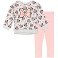 Disney Minnie Mouse Pullover Fleece Sweatshirt and Leggings Outfit Set