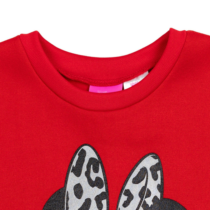 Disney Minnie Mouse Pullover Fleece Sweatshirt and Leggings Outfit Set - imagikids