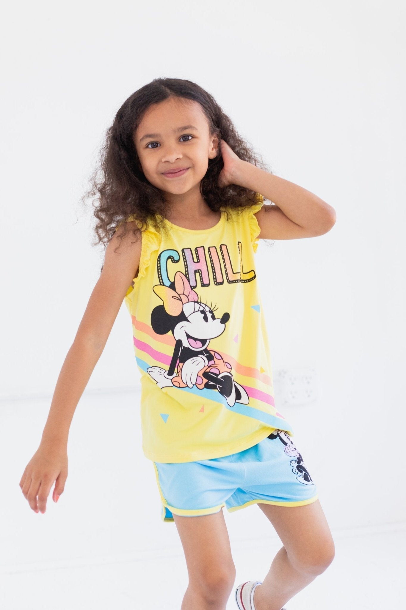Disney Minnie Mouse Short Sleeve T-Shirt & Leggings Outfit Set - imagikids