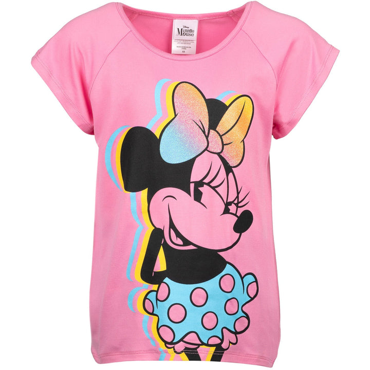 Disney Minnie Mouse Short Sleeve T-Shirt & Leggings Outfit Set - imagikids