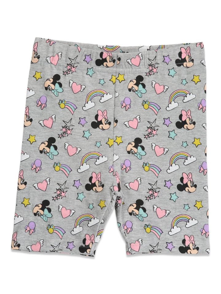 Disney Minnie Mouse T-Shirt and Bike Shorts Outfit Set - imagikids