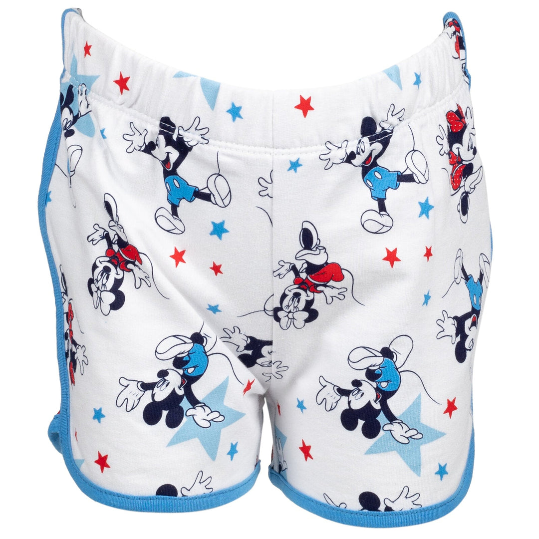 Disney Minnie Mouse T-Shirt and French Terry Shorts Outfit Set - imagikids