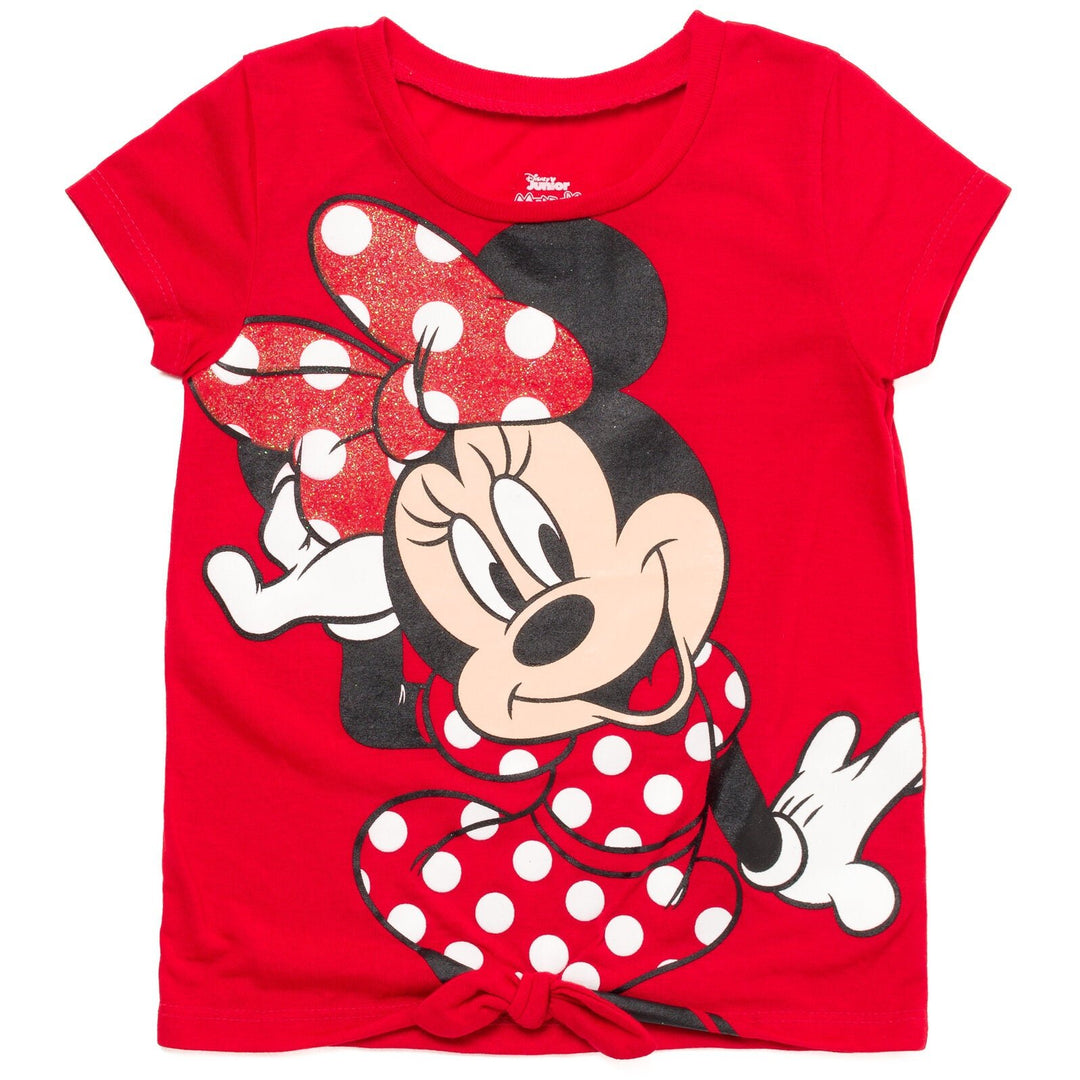 Disney Minnie Mouse T-Shirt and French Terry Shorts Outfit Set - imagikids