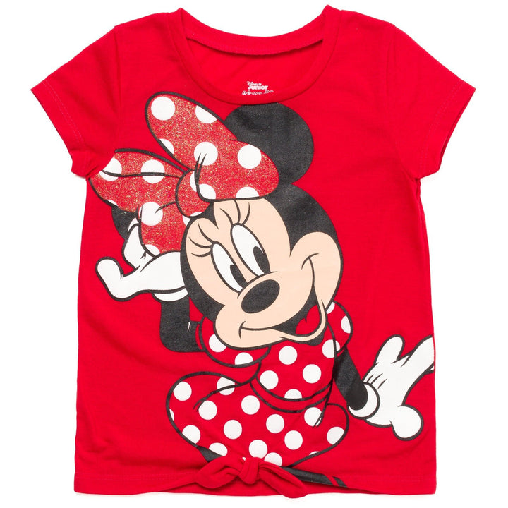 Disney Minnie Mouse T-Shirt and French Terry Shorts Outfit Set - imagikids