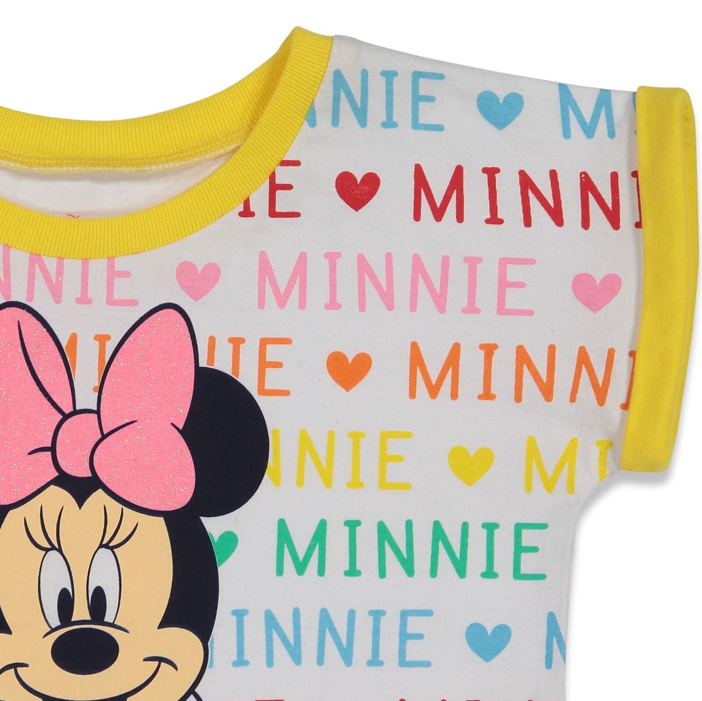 Disney Minnie Mouse T-Shirt and French Terry Shorts Outfit Set - imagikids