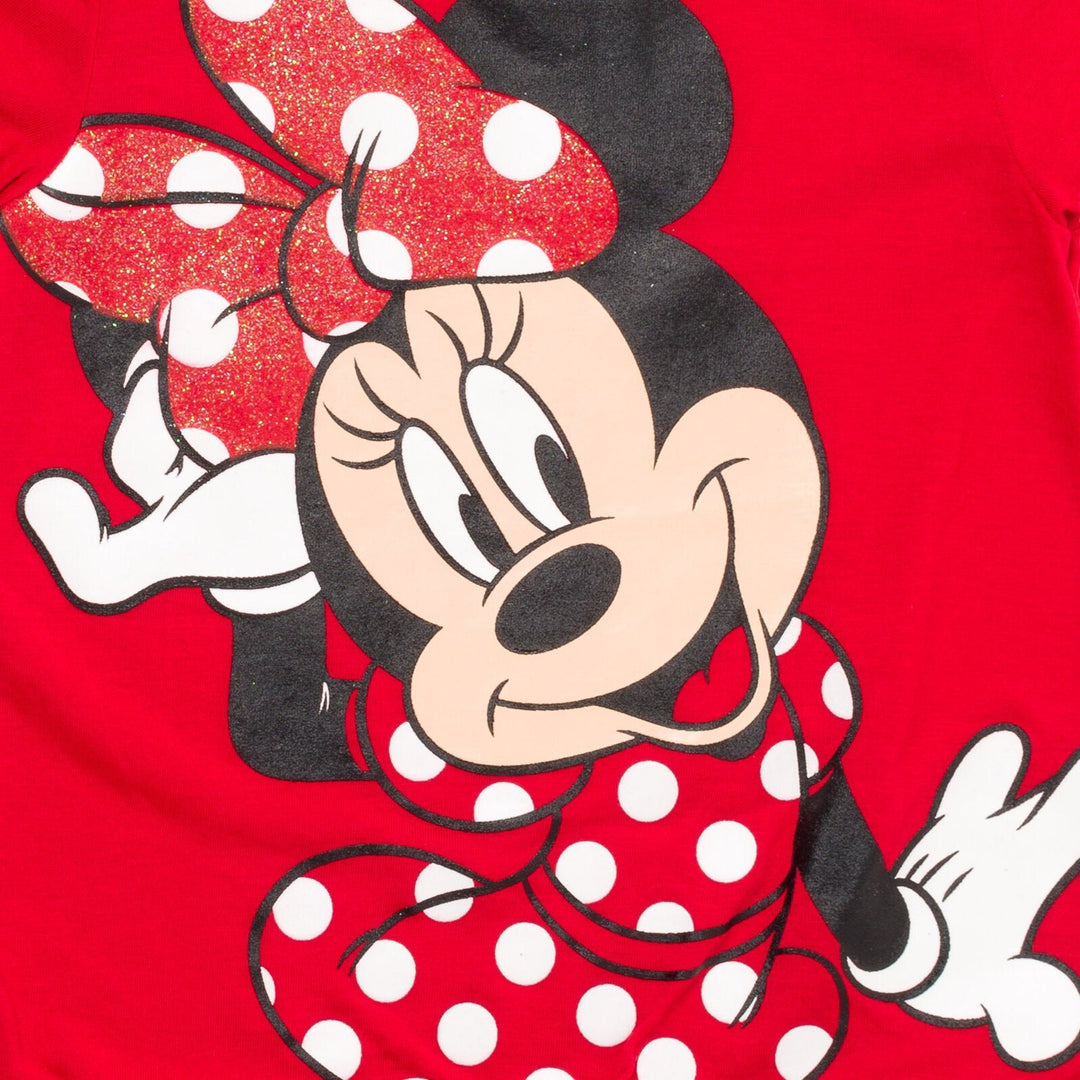 Disney Minnie Mouse T-Shirt and French Terry Shorts Outfit Set - imagikids