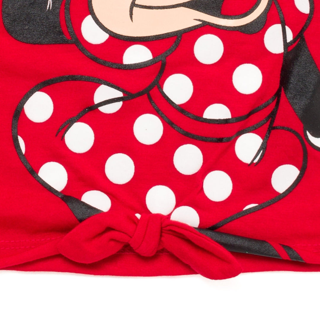 Disney Minnie Mouse T-Shirt and French Terry Shorts Outfit Set - imagikids