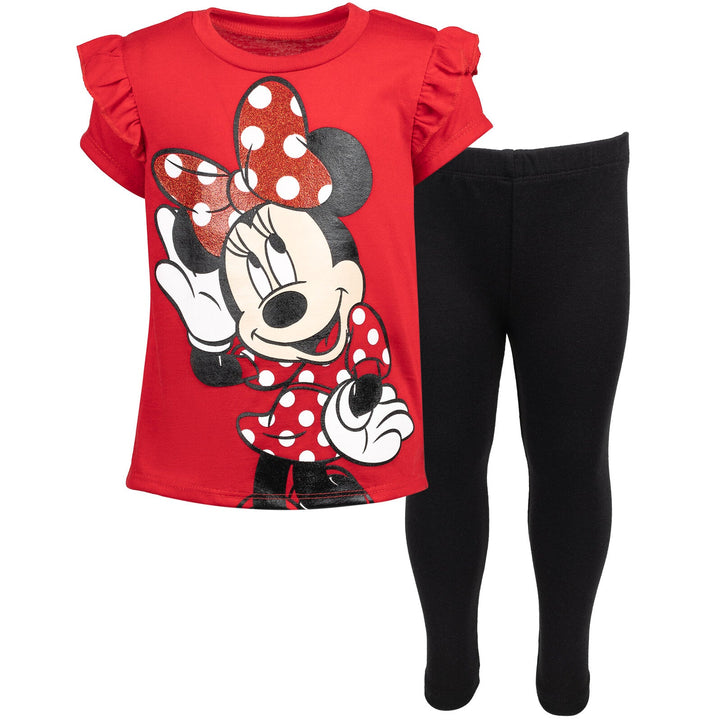 Disney Minnie Mouse T-Shirt and Leggings Outfit Set - imagikids