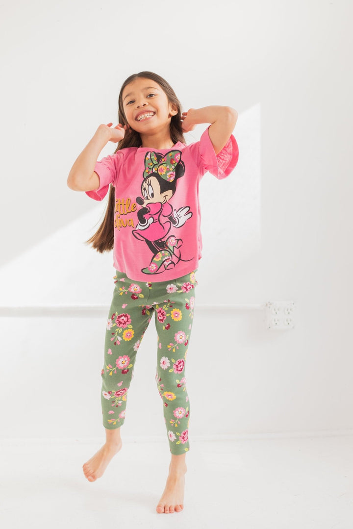 Disney Minnie Mouse T-Shirt and Leggings Outfit Set - imagikids