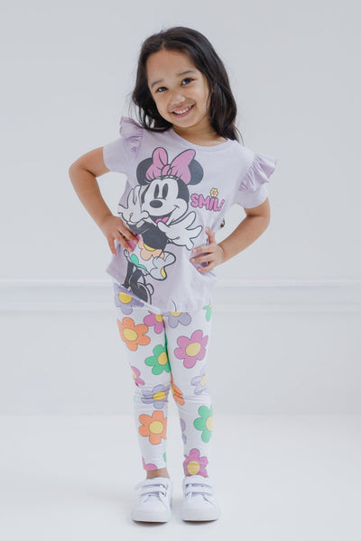 Disney Minnie Mouse T-Shirt and Leggings Outfit Set - imagikids