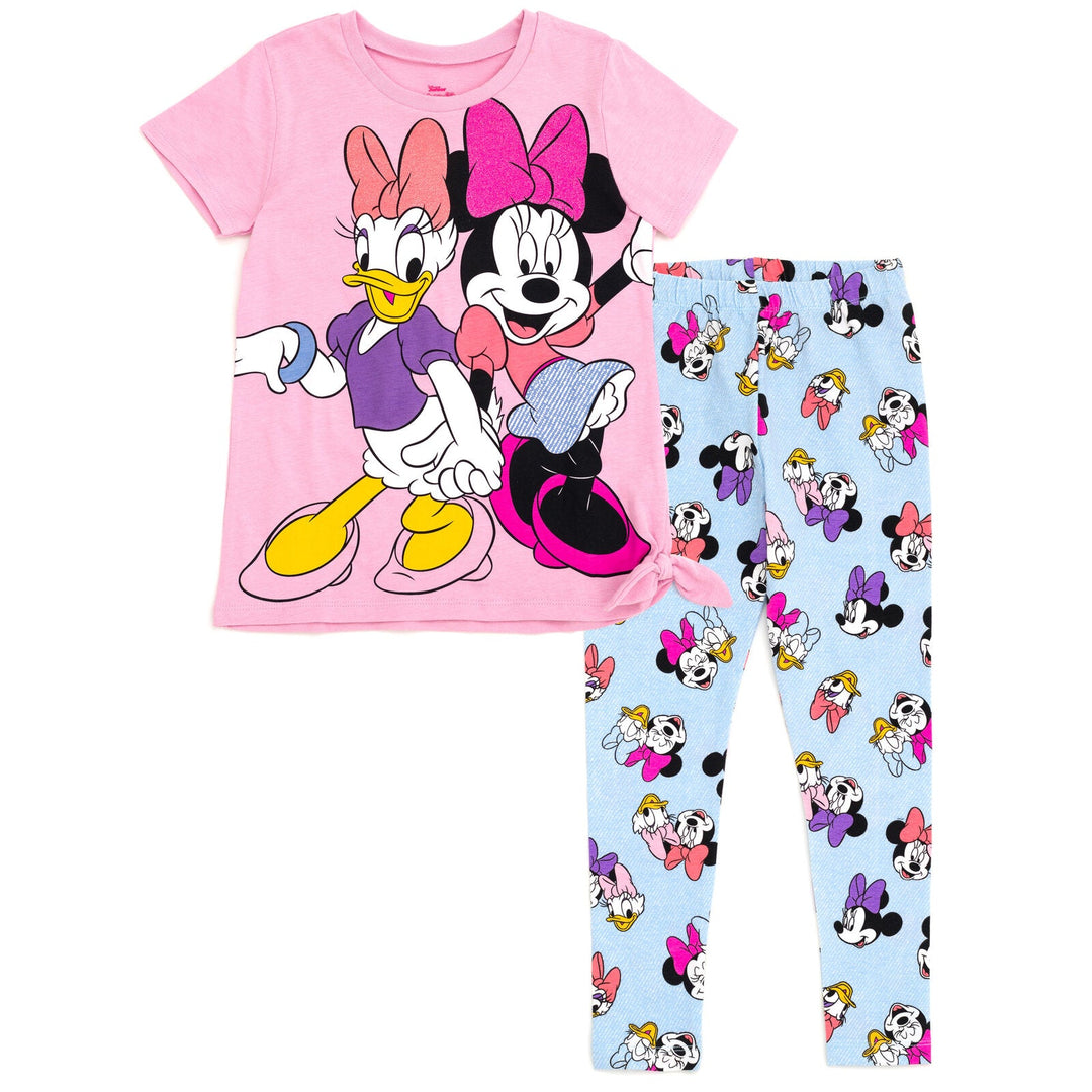 Disney Minnie Mouse T-Shirt and Leggings Outfit Set - imagikids