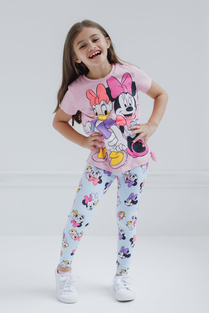 Disney Minnie Mouse T-Shirt and Leggings Outfit Set - imagikids